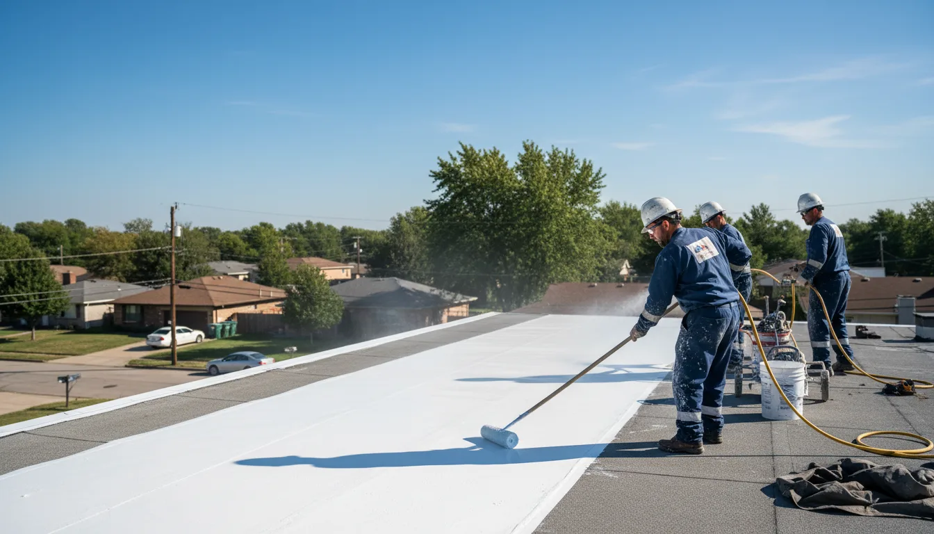 Commercial roof coating in Comanche, TX near me